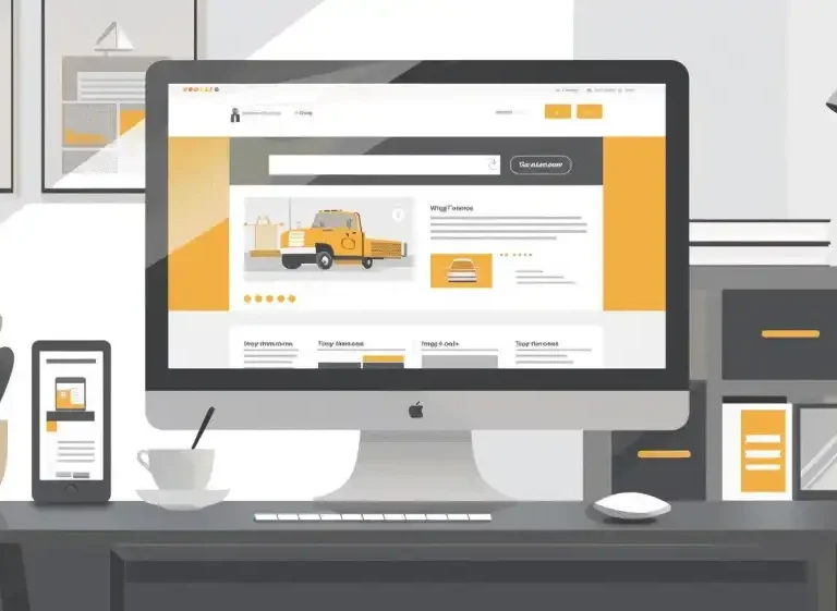 Local Seo Towing Company Vector
